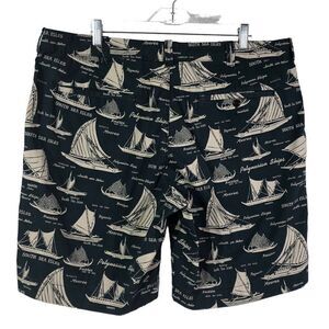 J. Crew Men's Boat Patterned navy blue Stanton Short Size 38 ships nautical sail